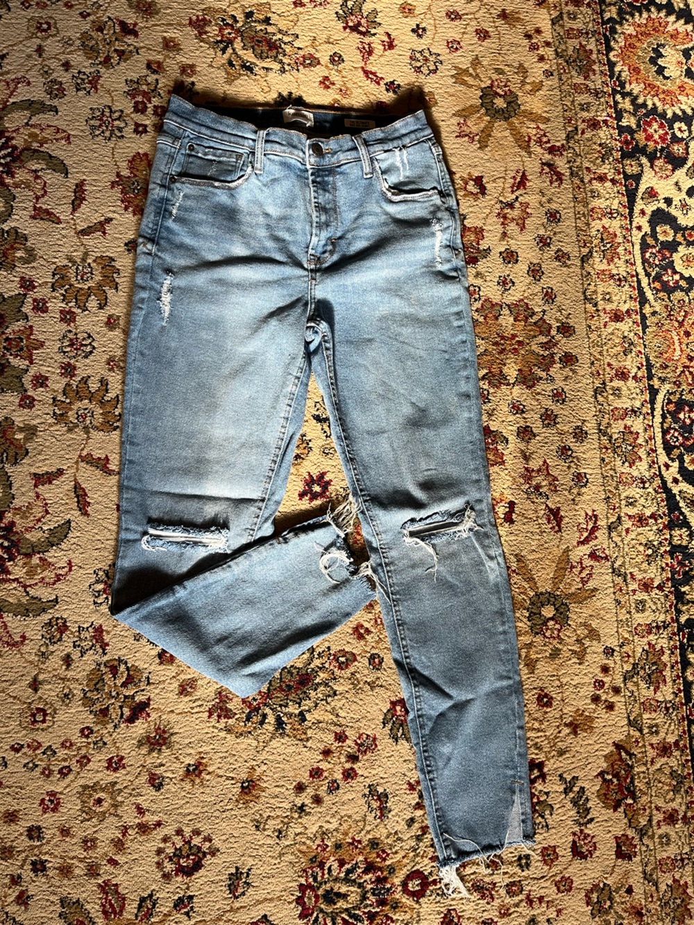 Kensie Light Blue High-Rise Skinny Jeans